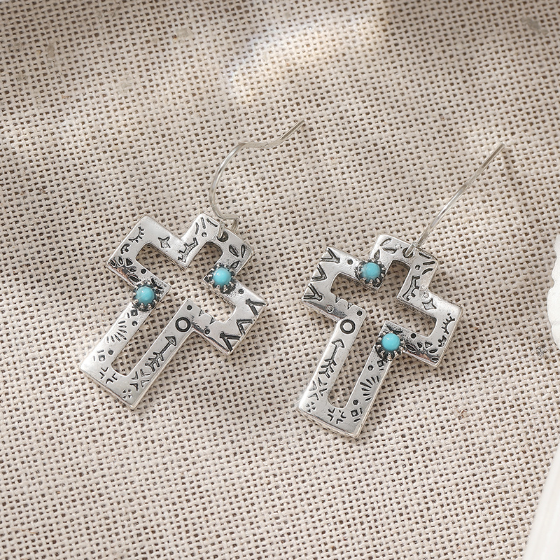 Women's Geometric Vintage Engraved Pattern Earrings